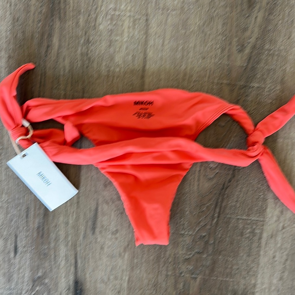 Mikoh Vibrant Coral Bikini Bottom